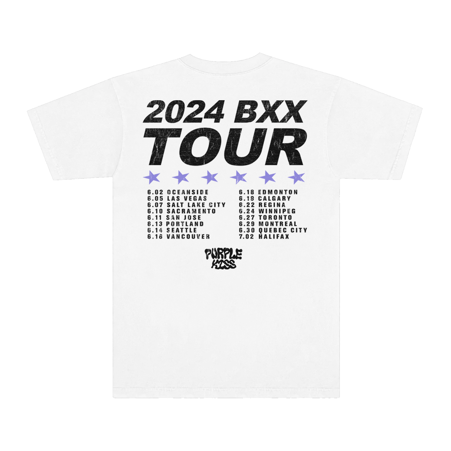 Purple Kiss 2024 Tour Tee (White)