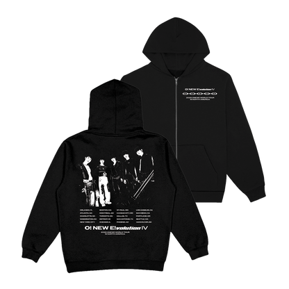 OneWE Black Chain Zip Hoodie