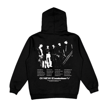 OneWE Black Chain Zip Hoodie