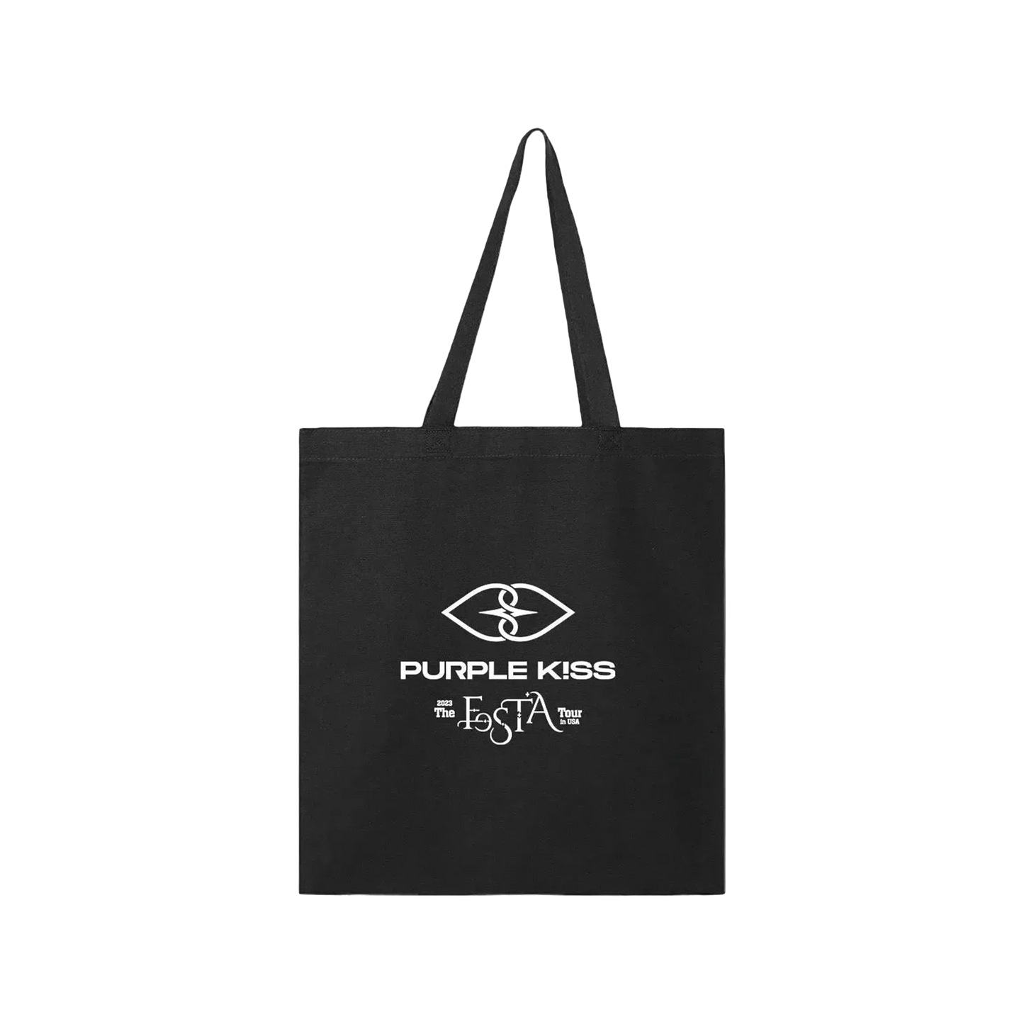 Purple Kiss Tote Bag (White)