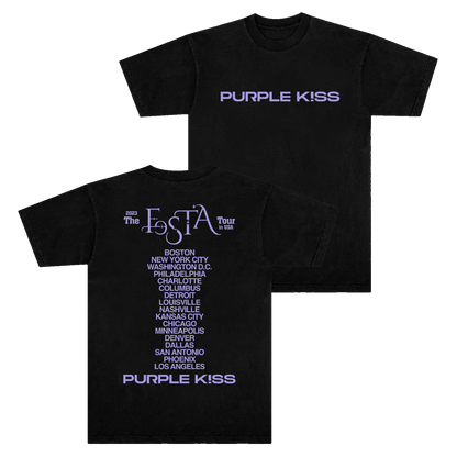 Purple Kiss 2023 Tour Tee (Black)