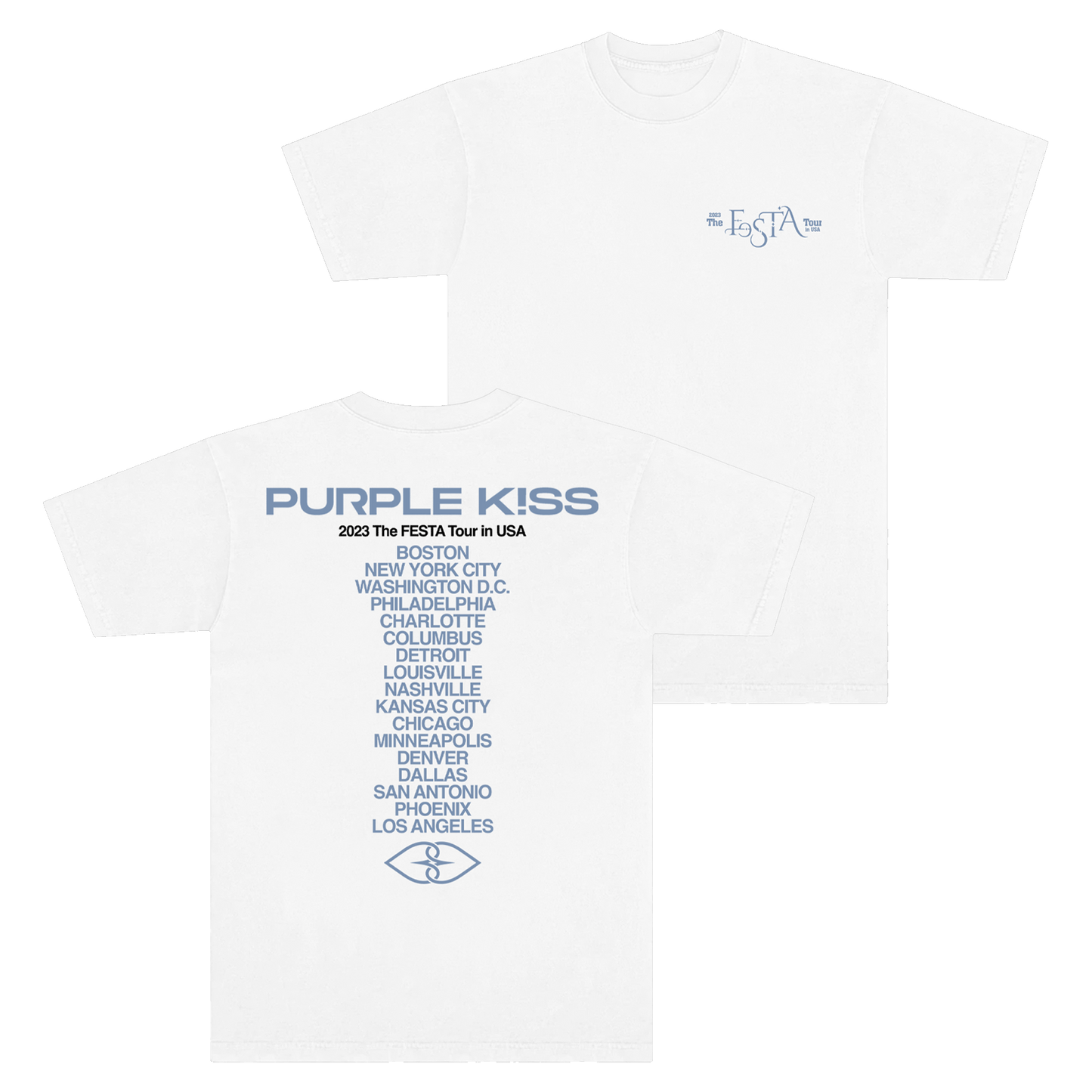 Purple Kiss 2023 Tour Tee (White)