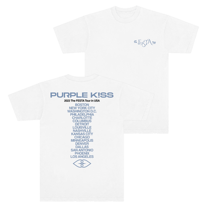 Purple Kiss 2023 Tour Tee (White)