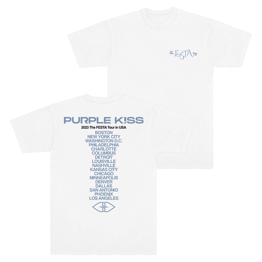 Purple Kiss 2023 Tour Tee (White)