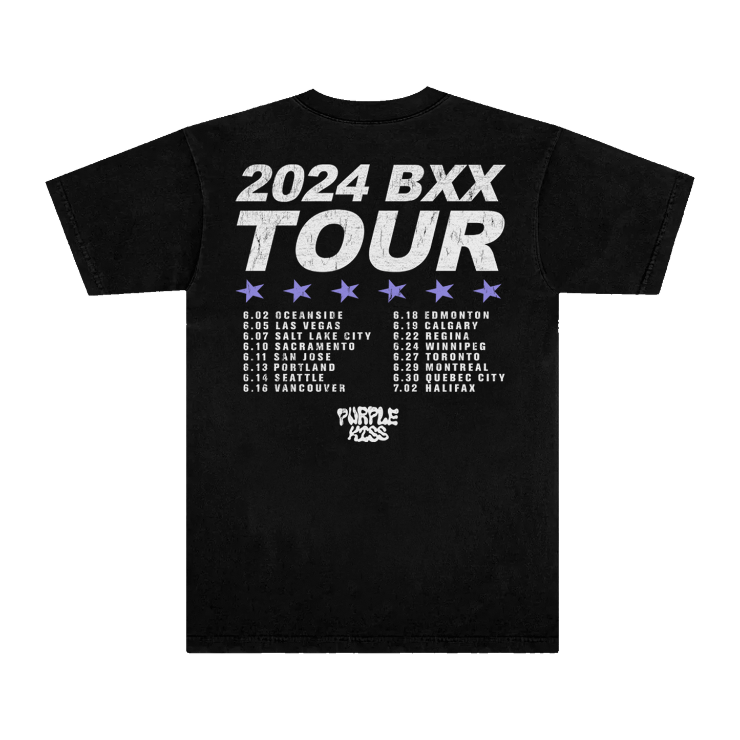 Purple Kiss 2024 Tour Tee (Black)