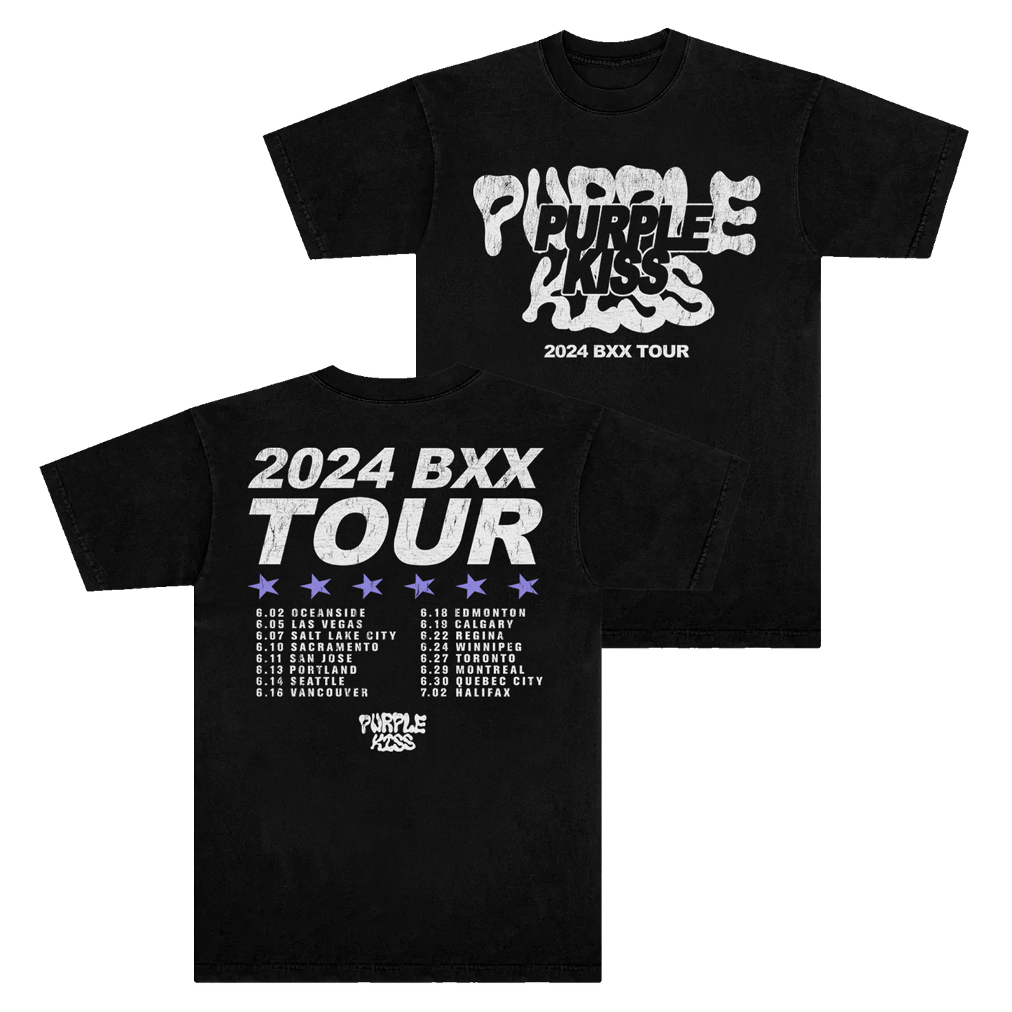 Purple Kiss 2024 Tour Tee (Black)