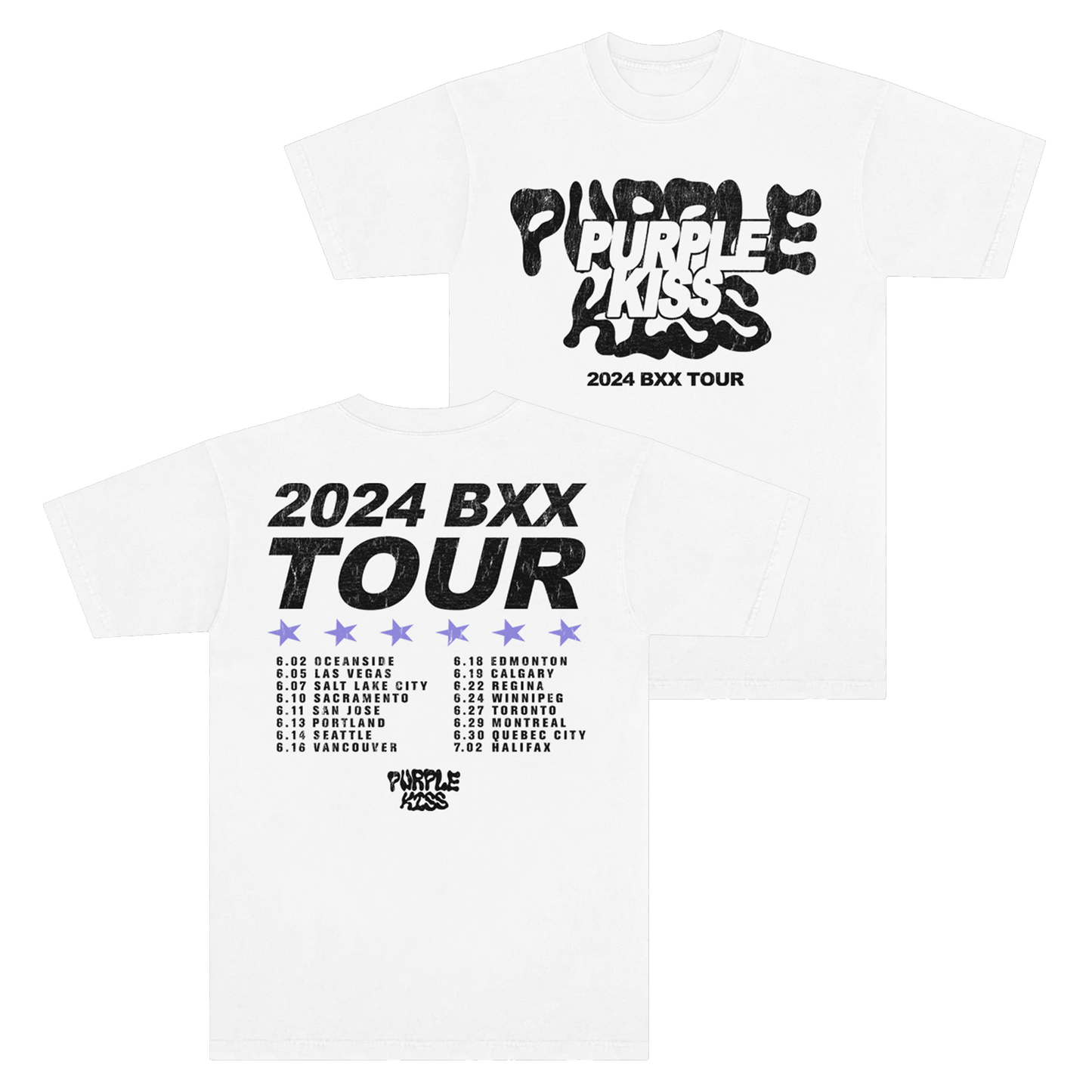 Purple Kiss 2024 Tour Tee (White)