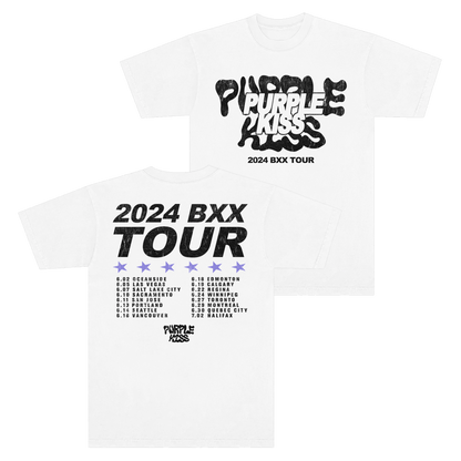 Purple Kiss 2024 Tour Tee (White)