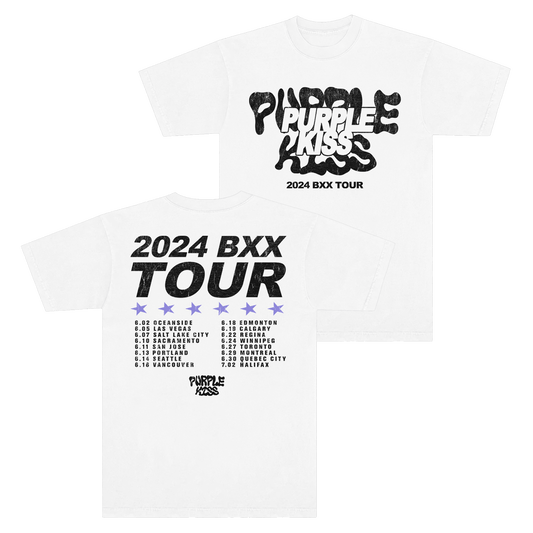 Purple Kiss 2024 Tour Tee (White)
