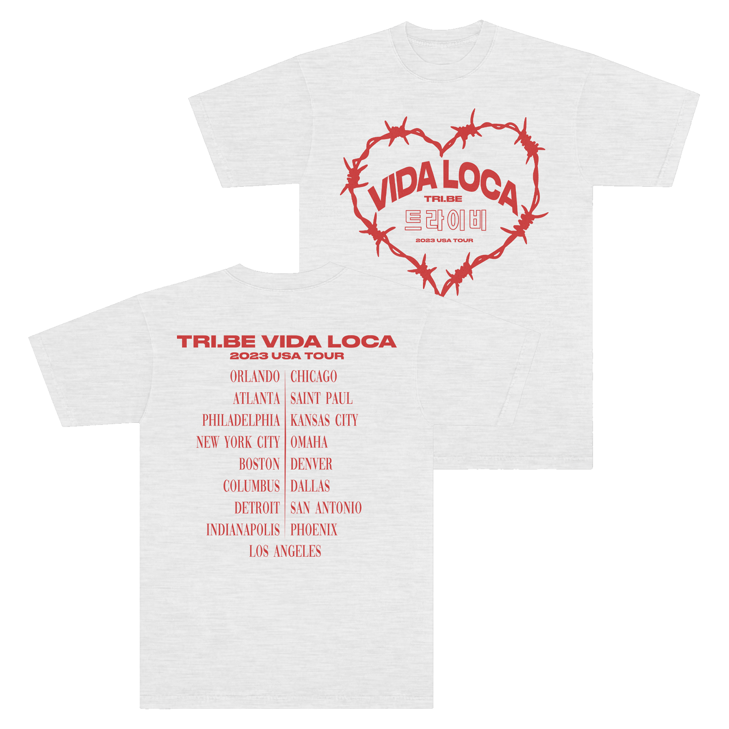 TRI-BE 2023 Heart Tour Tee