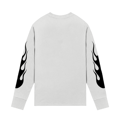 Purple Kiss White Flame Long Sleeve Tee